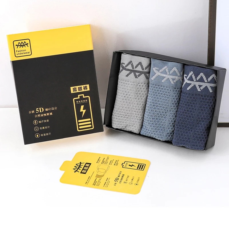 Bộ 3 Quần Lót Boxer 5D Thoáng Khí Chất Lượng Cao Cho Nam