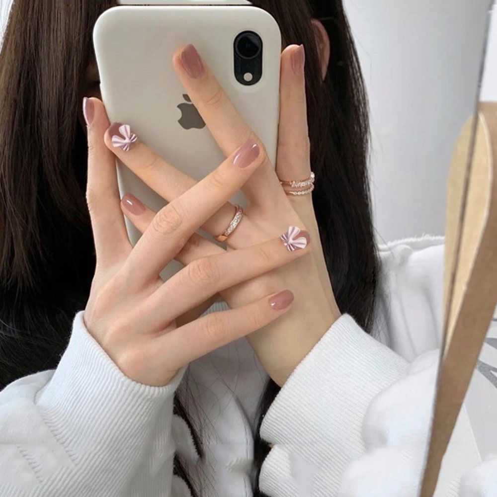 [Hàng mới về] Set 10 phụ kiện nơ đính móng tay trang trí nghệ thuật xinh xắn