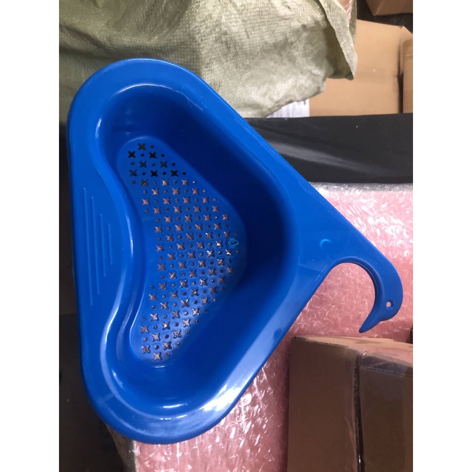 Khay Lọc Rác Gác Bồn Rửa Chén, Khay Nhựa Bầu Dục Đựng Giẻ, kệ xà phòng