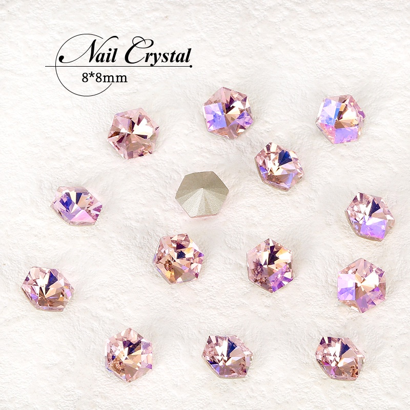 Set 10 Hạt Đá 3D K9 Đính Móng Nghệ Thuật