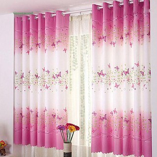 Màn cửa họa tiết bướm thời trang 100cm x 200cm