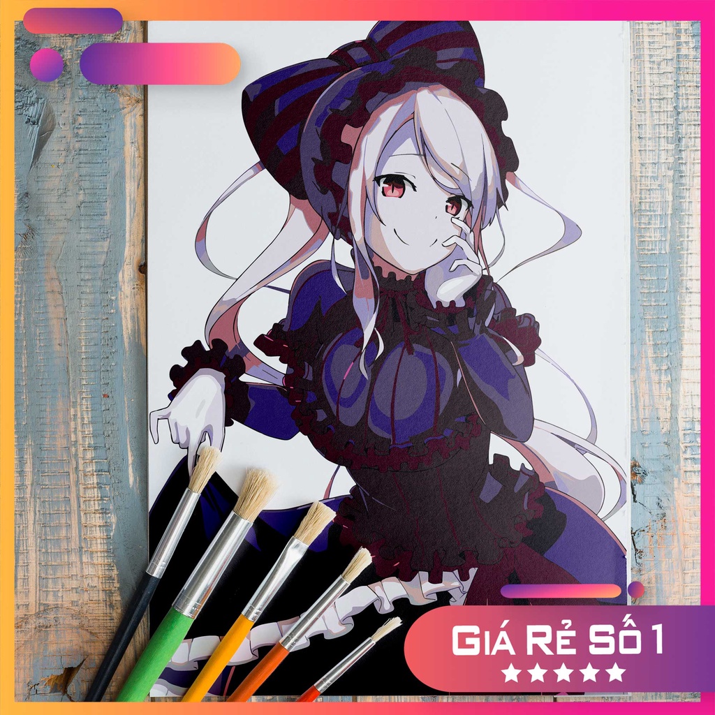 Tranh tô màu số hóa - TRANH ANIME - OverLord (mẫu số A1022)