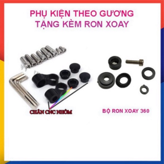 [Mã LIFE0704ALL giảm 10% đơn 50K] Gương Xe Máy Chính Hãng Rizoma 5 Cạnh Tặng Ron Xoay - 1 Chiếc Trái