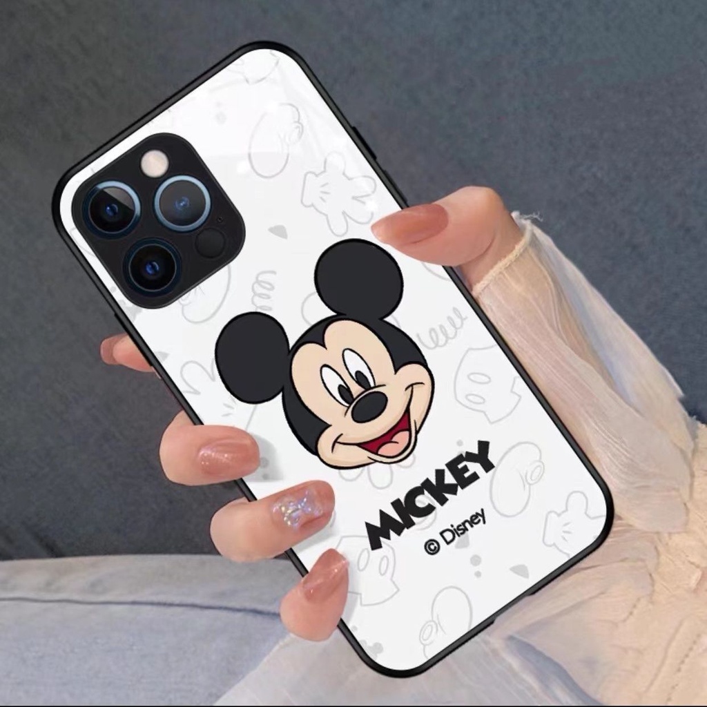 Ốp Điện Thoại Chống Va Đập In Hình Mickey Hoạt Hình Mẫu Mới Cho iPhone 13 Pro Max 14 12 Mini 11 XS XR X 8 7 Plus 6S 6 SE