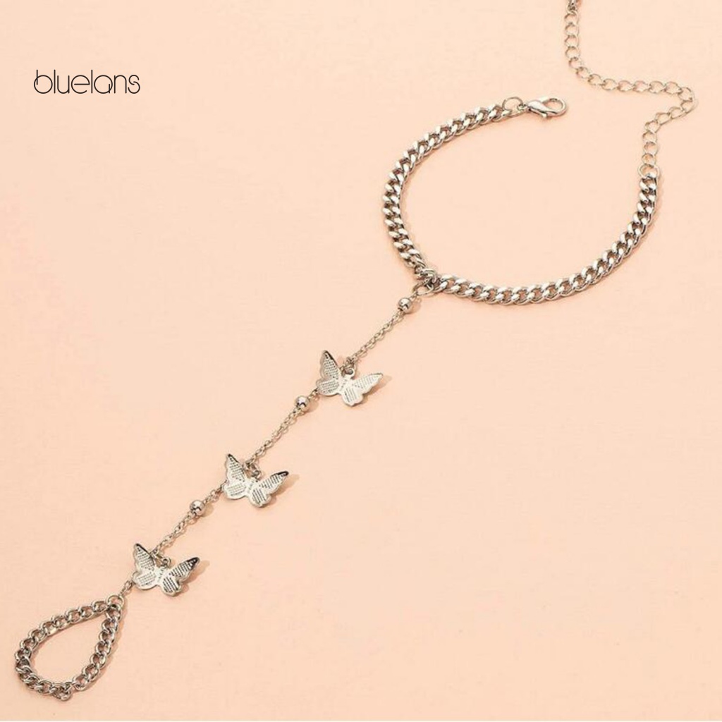 Vòng Tay Kèm Nhẫn Chống Mòn Phong Cách Retro Cho Nữ