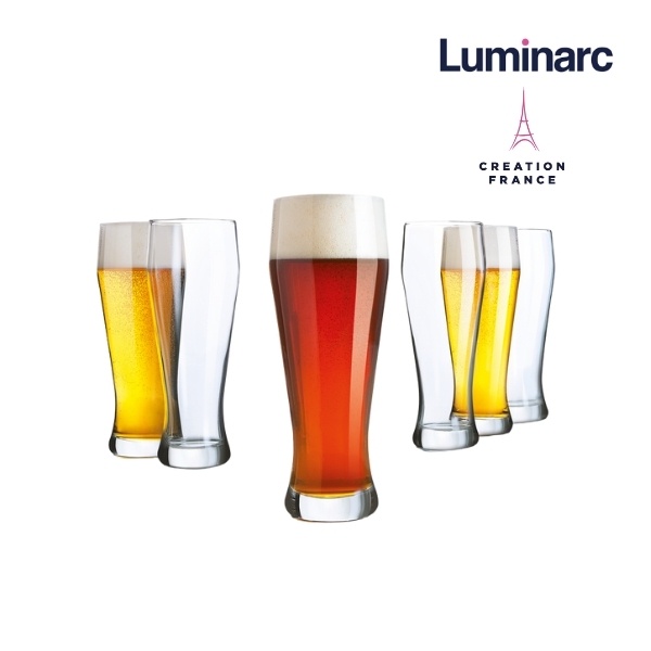 Bộ 6 Ly Bia Thuỷ Tinh Luminarc Brasserie 425ml- LUBRJ5185 - hộp Arcoroc