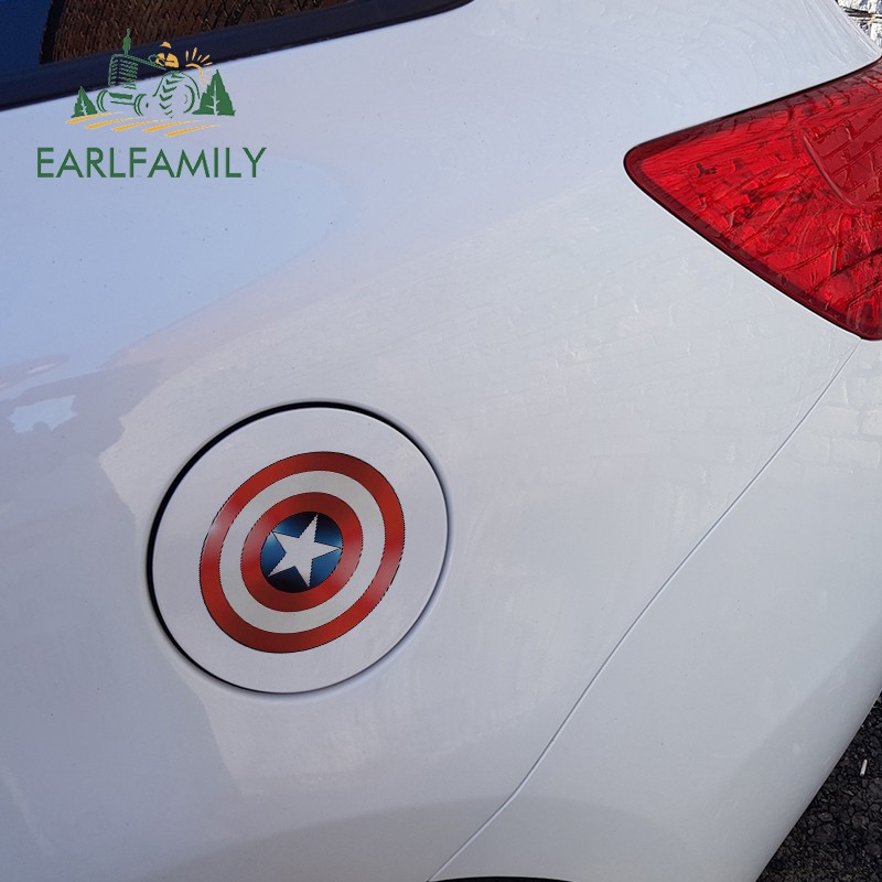 Miếng Dán Trang Trí Xe Hơi Hình Khiên captain america marvel Bằng vinyl Chống Nước