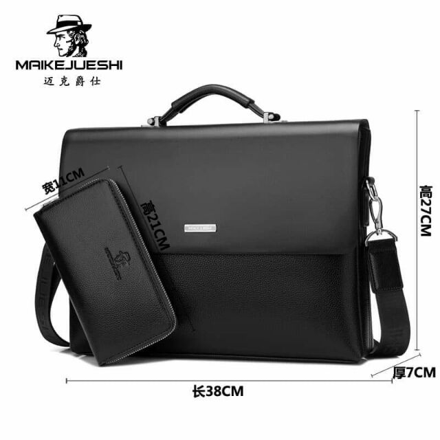 Cặp da bò tặng kèm ví da bò kèm ảnh thật 1000g | BigBuy360 - bigbuy360.vn