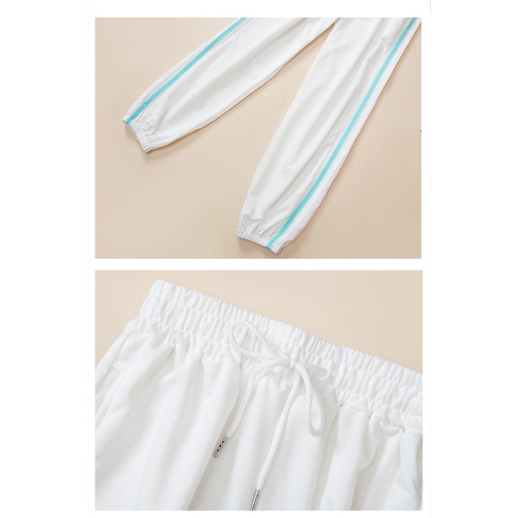 Quần jogger NRVP lưng cao ống rộng thời trang trẻ trung dành cho nữ