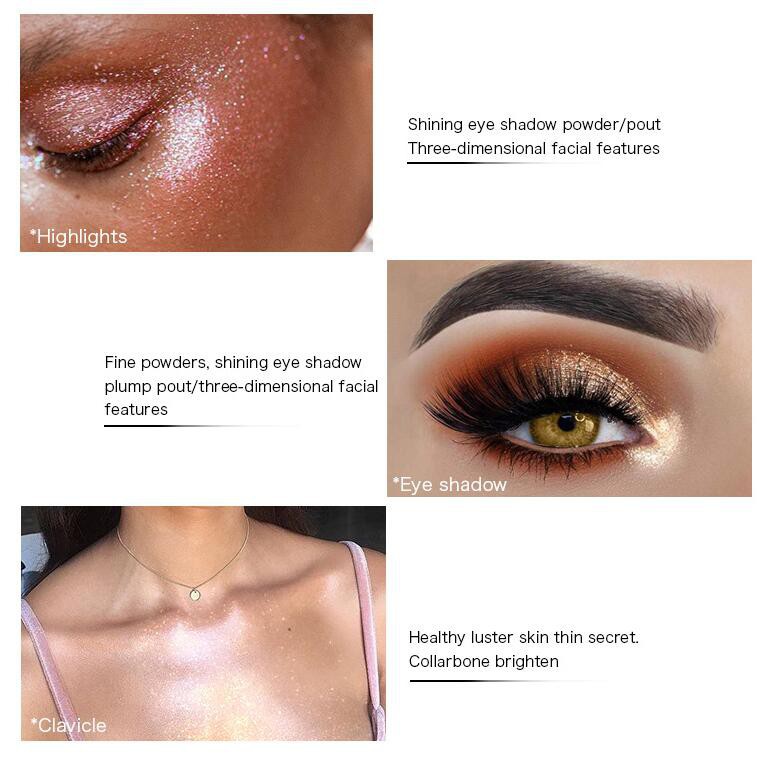 Gel trang điểm bắt sáng Pudaier cho mặt và cơ thể 8 màu tùy chọn 43g