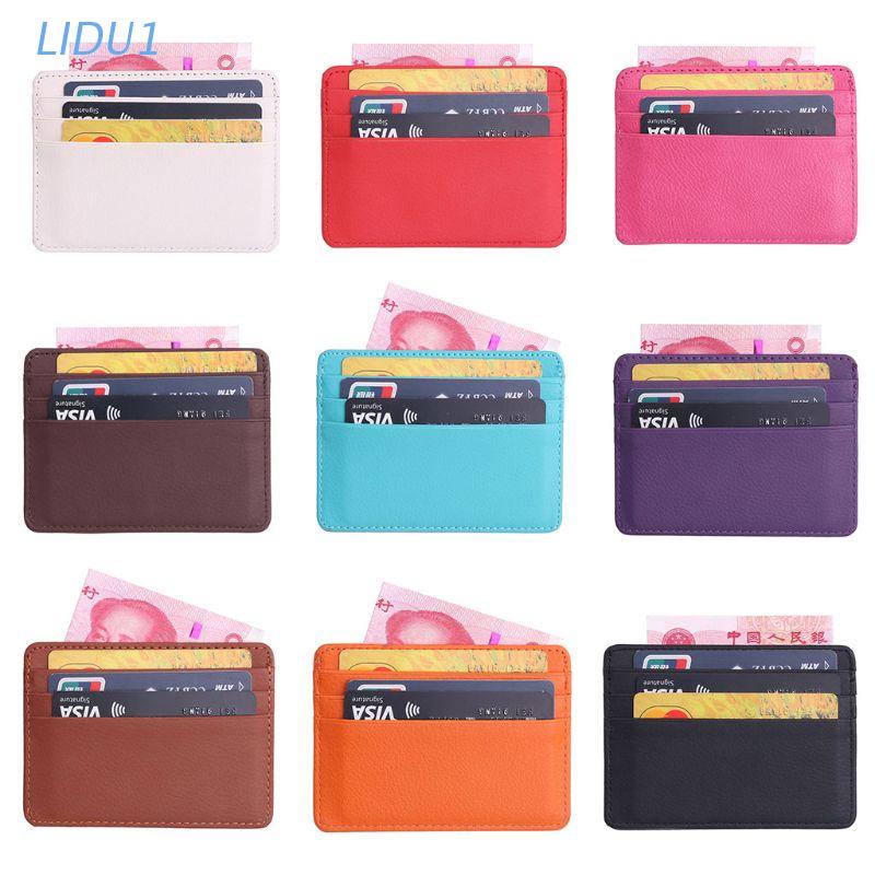 Ví da mỏng đựng tiền/ thẻ căn cước công dân/ thẻ tín dụng dành cho nam