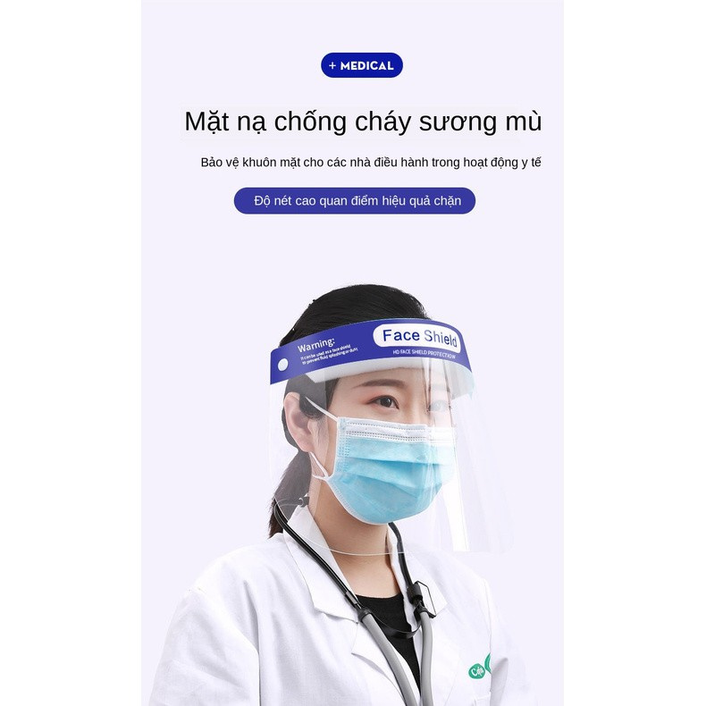 Mặt nạ bảo vệ chống giọt bắn phòng dịch bệnh dành cho người lớn và trẻ em