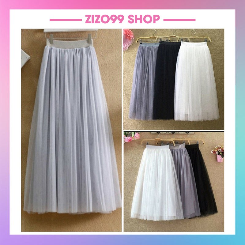 Chân Váy Tutu Dài Qua Gối Nữ Tính Siêu Xinh