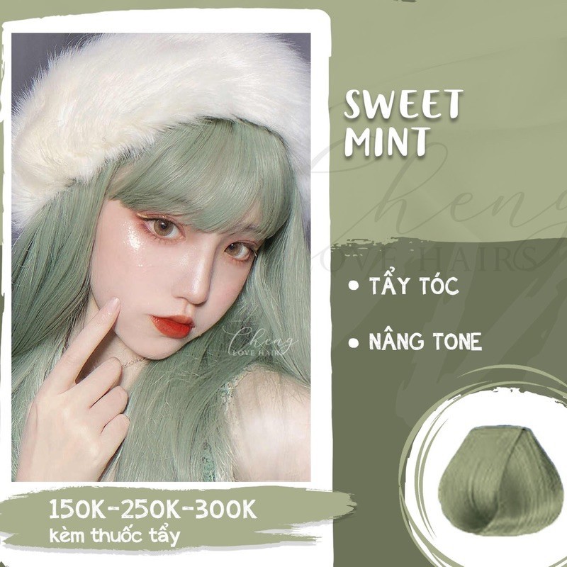 &lt;FREE SHIP&gt; Thuốc nhuộm tóc SWEET MINT +tặng OXI, găng tay :)