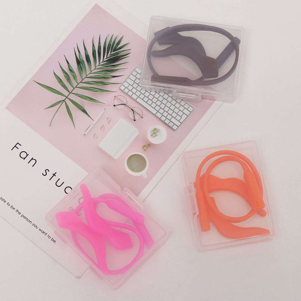 Phụ Kiện Giá Đỡ Mắt Kính Bằng Silicon Chống Trượt Có Móc Đeo Tai Tiện Dụng