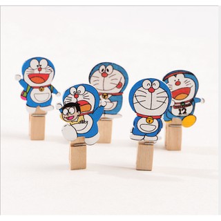 10 kẹp gỗ hình doremon