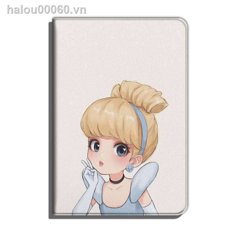 ▬■☁✿Ready stock✿ ipad case Applicable protective cover The fugitive princess Apple 12.9  air Aisha computer mini 2 Ariel 3 Le Pei 4 with pen slot 5 super Thin pro 10.2 Cinderella female