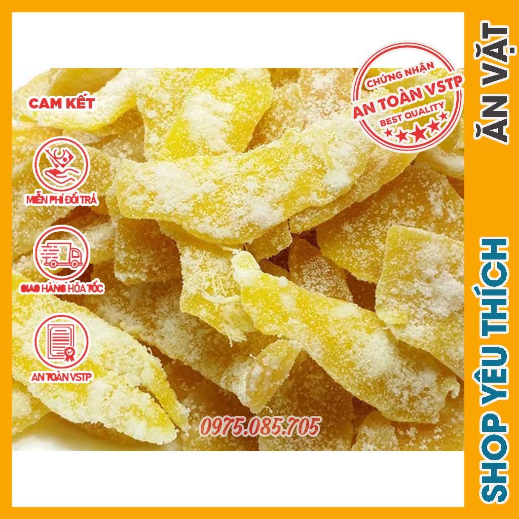 Mứt Gừng Huế 300g Chế Biến Thủ Công Theo Quy Trình Nhà Làm, Đảm Bảo Vệ Sinh An Toàn Thực Phẩm