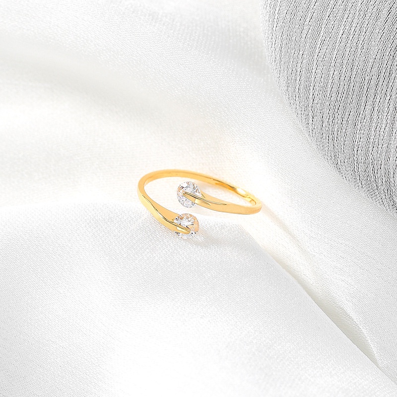 Nhẫn titan nữ gắn đá zicon J3-206 - CAM KẾT KHÔNG GỈ, KHÔNG BAY MÀU - BẢO HÀNH 12 THÁNG