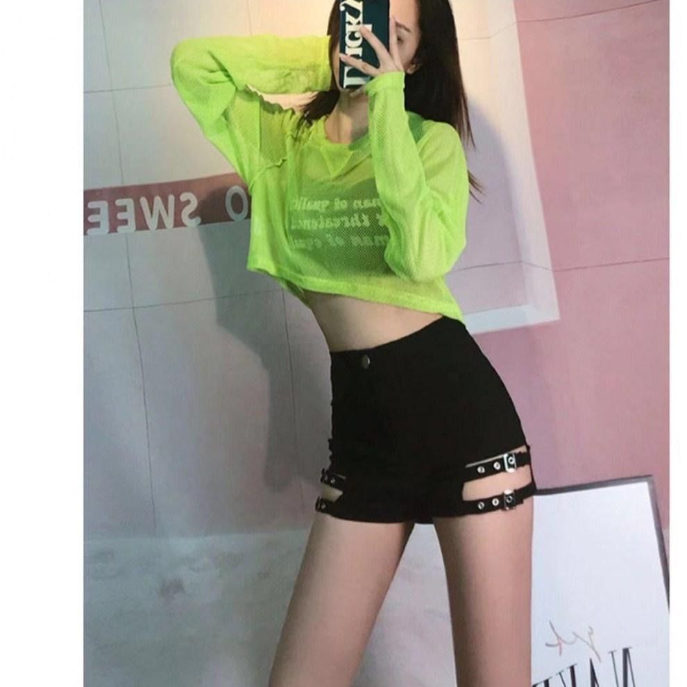 Quần Short Lưng Cao Có Size Lớn Tôn Dáng Sexy Dance 2 Màu Đen Trắng Quyến Rũ