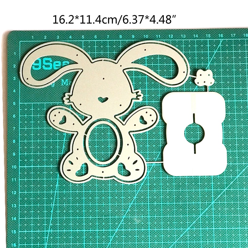 Khuôn Cắt Thẻ Kim Loại Hình Hộp Trứng Thỏ Phục Sinh