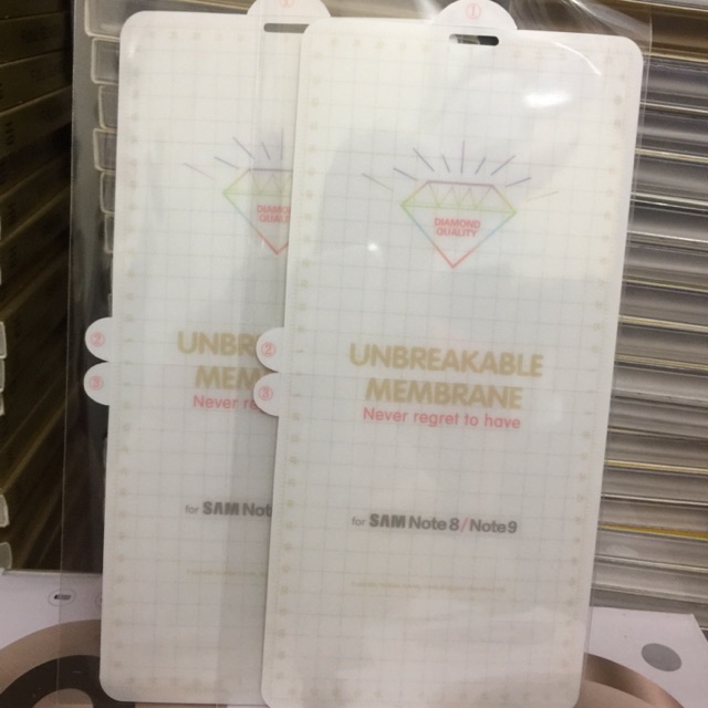 Dán dẻo PPF mặt trước samsung Note 8/Note 9