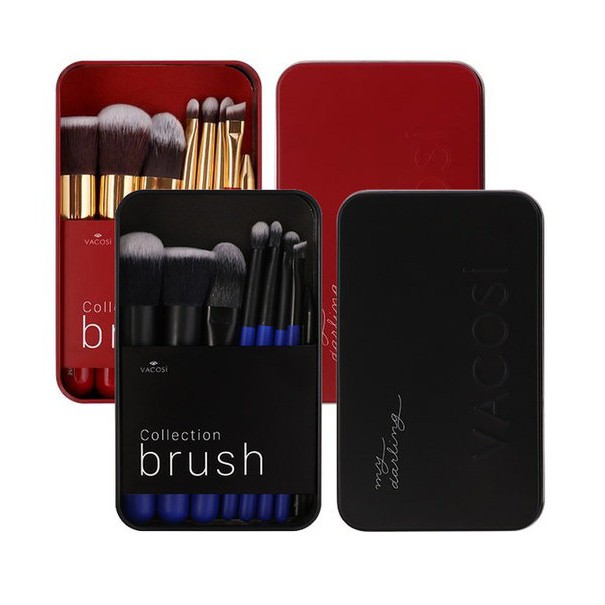 [CHÍNH HÃNG] Hộp Cọ Trang Điểm Cá Nhân 8 Cây Vacosi My Darling Travel Brush Set BC24