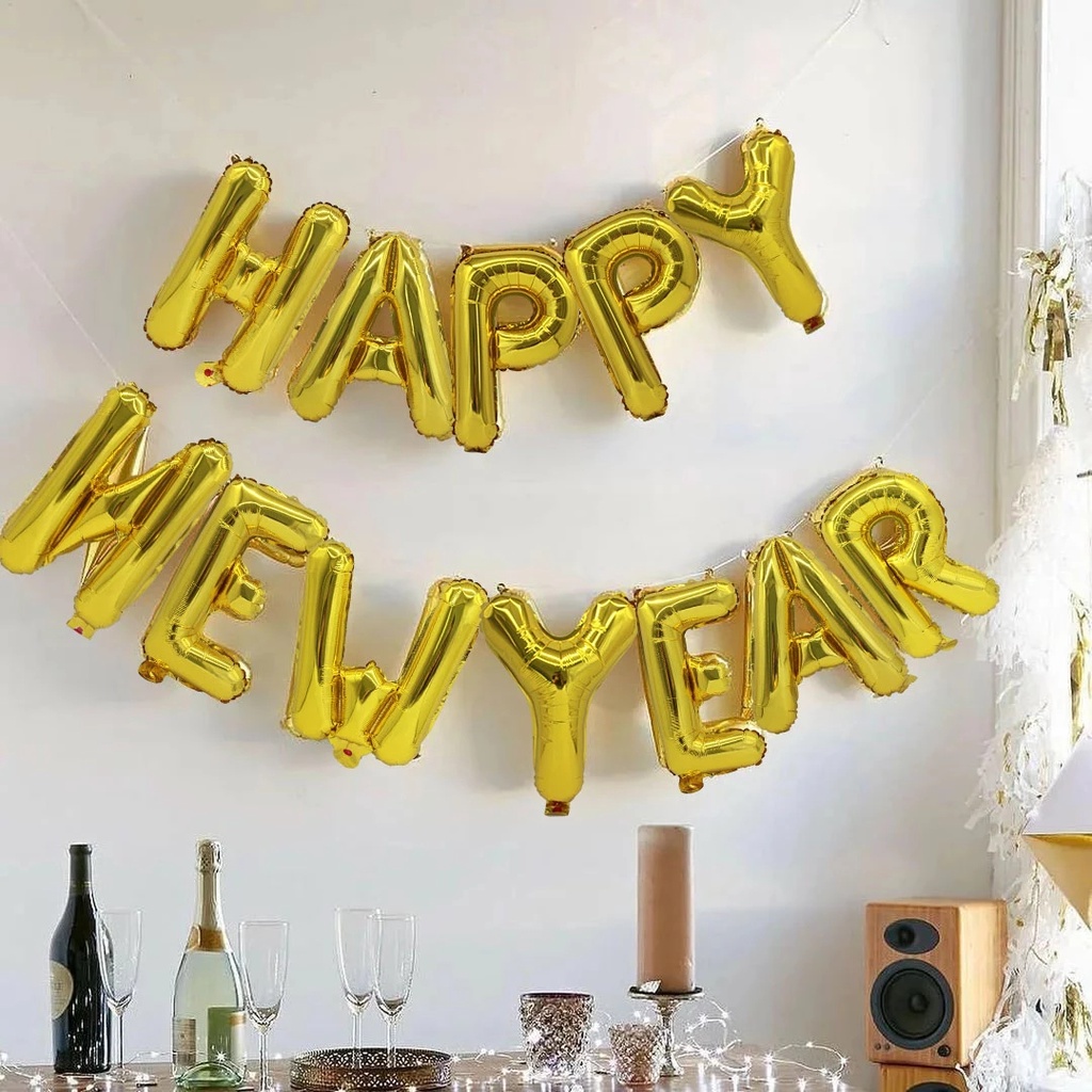 Bong Bóng Hình Số Năm Mới 2023 Trang Trí Tiệc