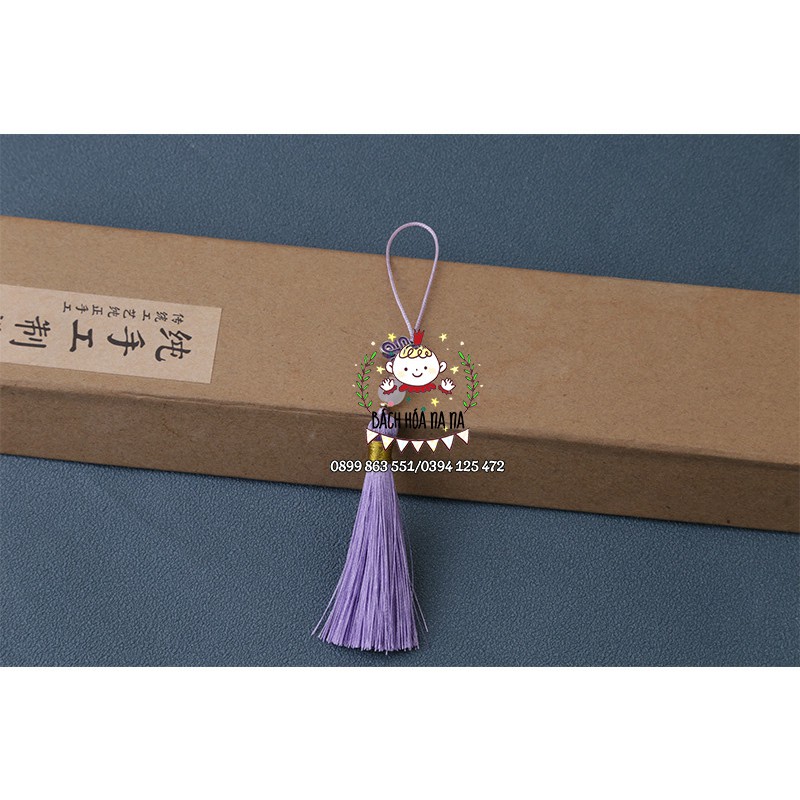 Dây Treo Tua Rua Trang Trí kết Đồng Tâm Chữ Hỷ - Treo túi xách Điện thoại Decor May Mắn Phụ kiện DIY Handmade