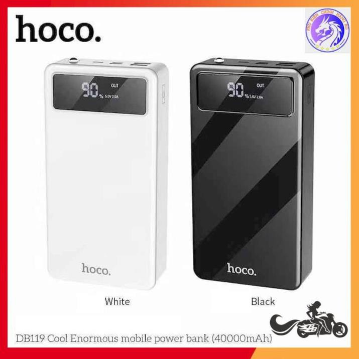 SẠC DỰ PHÒNG HOCO DB119 40000mAh CÓ ĐÈN PIN Màn Hình Led