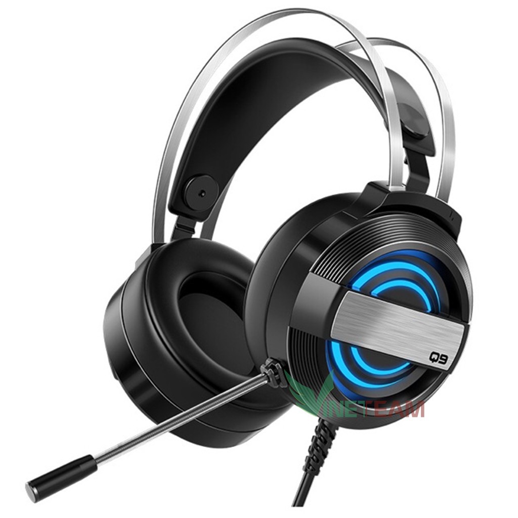 Tai nghe Headphone Gaming Q9 Có Mic Cực Nhạy LED RGB 7 Màu Thay Đổi Liên Tục Âm Thanh