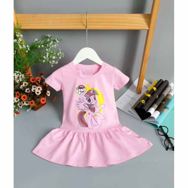 [HOT] VÁY ĐUÔI CÁ XÒE IN HÌNH NGỰA PONY CHẤT COTTON MỀM MÁT SIÊU ĐÁNG YÊU CHO BÉ 8-25KG. VIDEO THẬT. XƯỞNG MAY BIBO