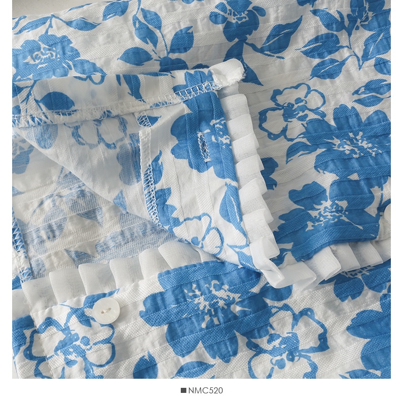 Áo Kiểu Tay Ngắn Cổ Vuông Hoạ Tiết Hoa Thiết Kế Thanh Lịch | BigBuy360 - bigbuy360.vn