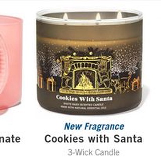 Nến thơm  Bath and Body Works COOKIES WITH SANTA 3 bấc