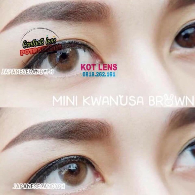 Kính áp tròng thái lan- usamanee/kwanusa brown lens