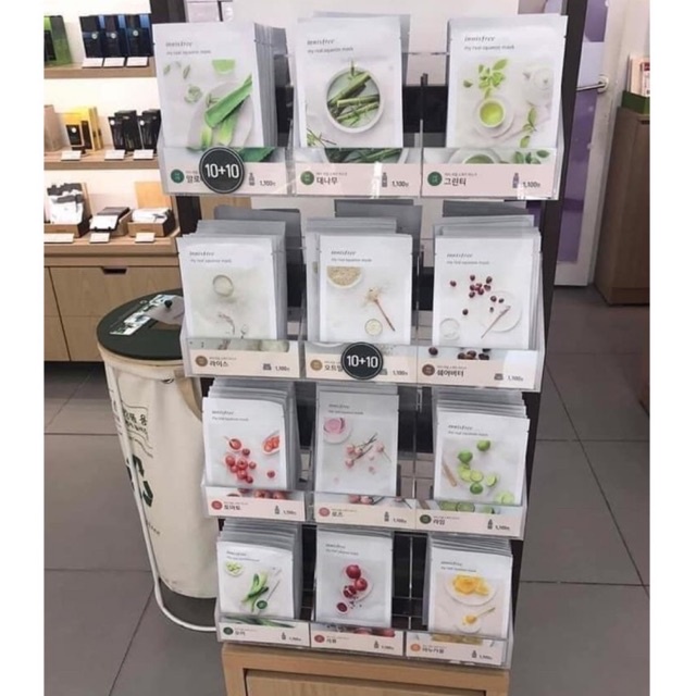 [Auth Hàn] Mặt nạ giấy Innisfree 18 Vị -Mặt nạ giấy Hàn Quốc My Real Squeeze Mask ♥️ được chọn vị