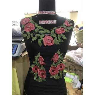 Bộ cổ và 2 tay thêu