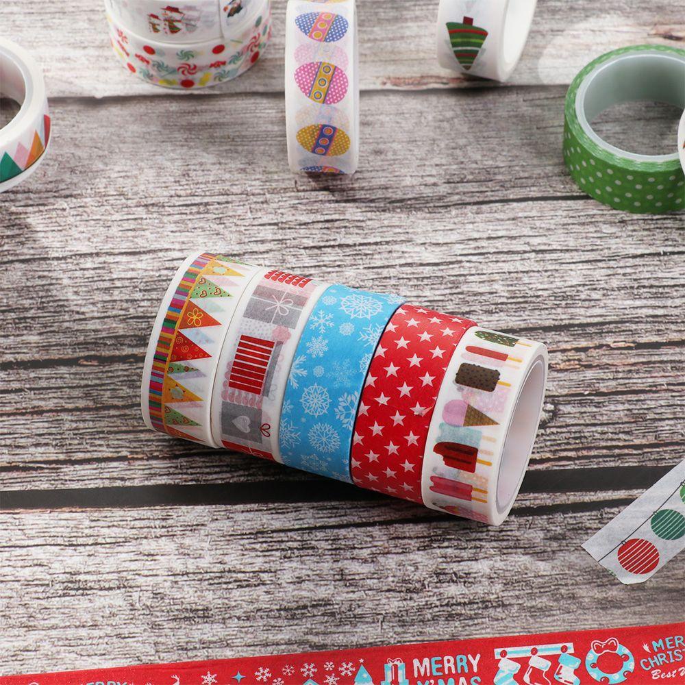 1 Cuộn Băng Keo Dán Bong Bóng Họa Tiết Giáng Sinh Trang Trí Sổ Tay DIY