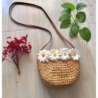 Túi cói hoa cúc siêu đẹp