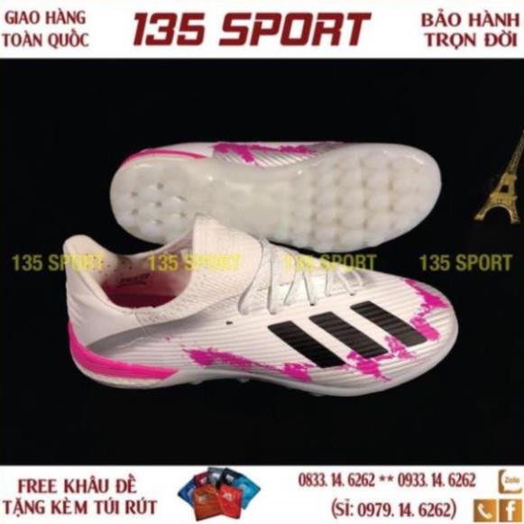 Giày Đá Bóng X19.1 Trắng Hồng TF(Free khâu đế + Tặng Túi Rút) bán chạy ! ,, . ,, . 👗 ss ; ⚾️ 🐨