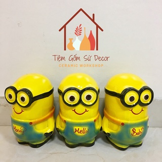 Lợn đất tiết kiệm tiền cho bé, heo đất tiết kiệm gốm sứ Bát Tràng chính hãng hình ngộ nghĩnh dành cho bé