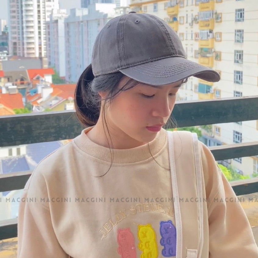 Mũ lưỡi trai nam nữ MACGINI DANBUI unisex COTTON MỀM cao cấp thấm hút mồ hôi, nhẹ thoáng khí kiểu dáng basic Hàn Quốc