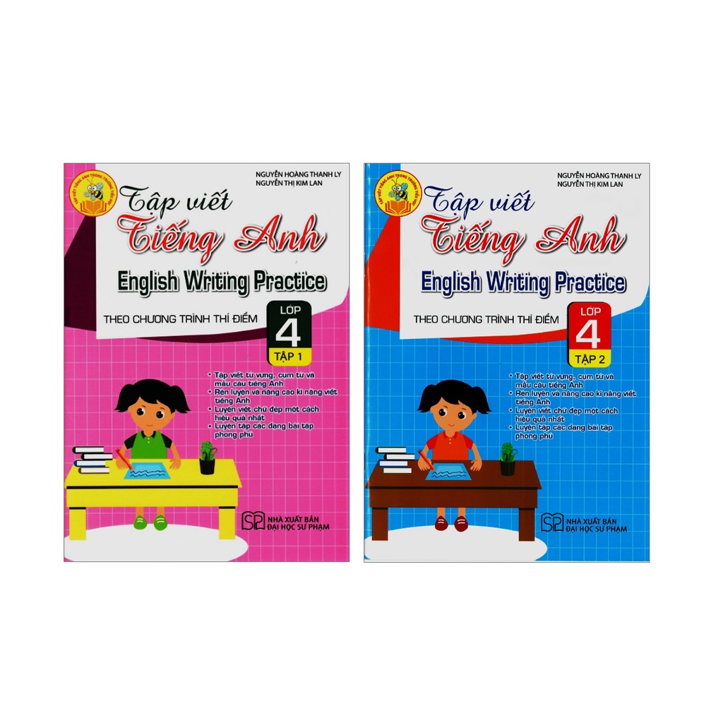 Sách - Combo Tập viết tiếng Anh lớp 4 (Tập 1 + Tập 2) - Theo chương trình thí điểm
