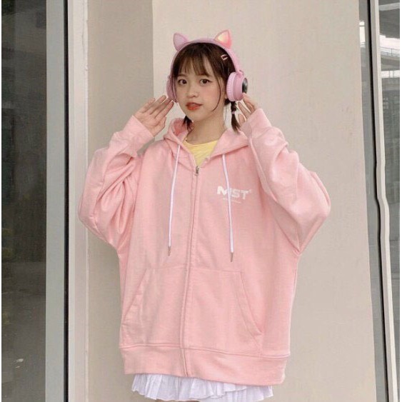 ÁO KHOÁC NỈ HOODIE FORM RỘNG MISSOUT 162