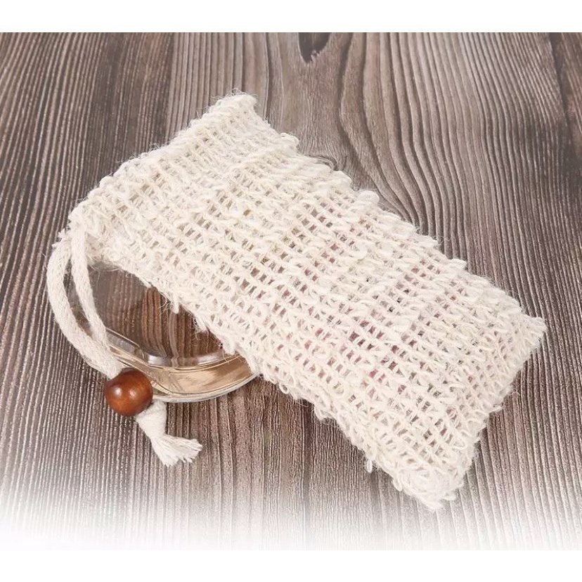Túi Vải Tạo Bọt Xà Phòng / Xà Bông Sợi Linen / Tẩy Tế Bào Chết tiện dụng ( dùng thay cho Bông Tắm )