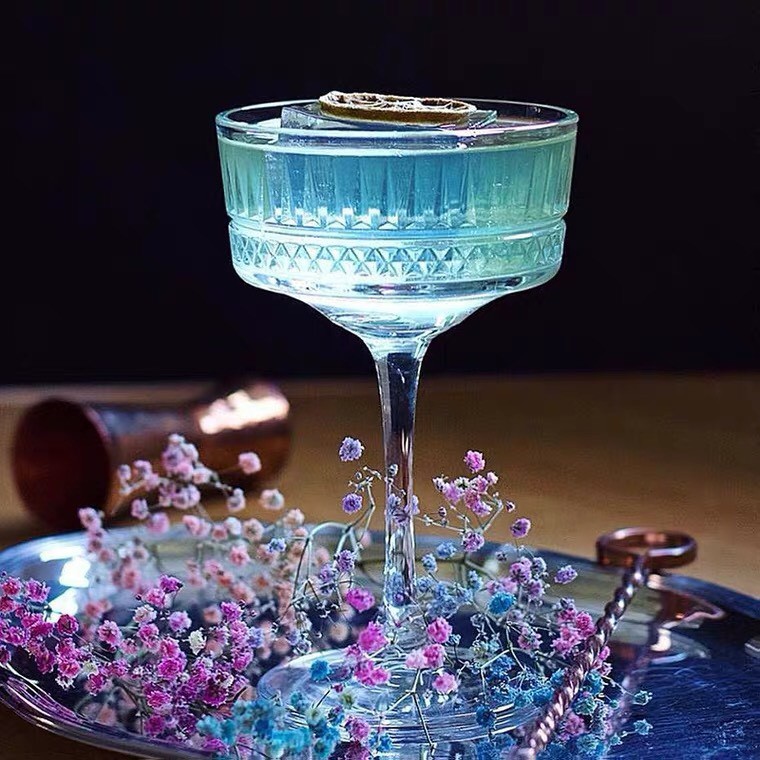 Carved Cocktail Glasses Coupe - Ly Thủy Tinh - Ly Cocktail