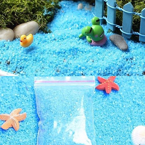 Túi cát xanh dương trang trí vườn cây cảnh