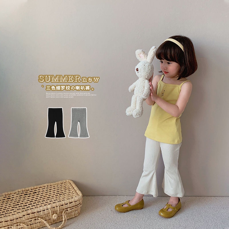 [Babycat] Hàng Có Sẵn Quần Ống Loe Mỏng Vừa Vặn Phong Cách Nhật Bản Hàn Quốc Nhật Bản / Hàn Quốc Thời Trang Mùa Hè 2022 Mới Cho Bé Gái