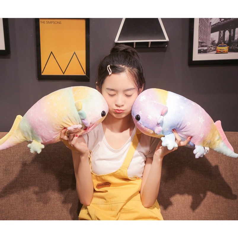Đồ chơi nhồi bông AIXINI Axolotl hình kỳ nhông thích hợp làm quà tặng sinh nhật dành cho bé trai/ gái