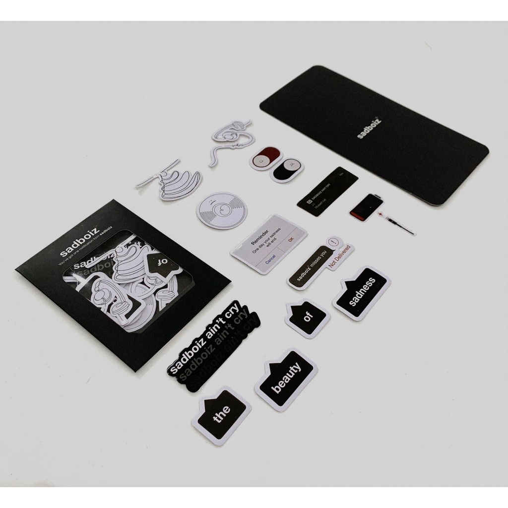 SADBOIZ STICKER SET, Phụ kiện Set Nhãn Dán